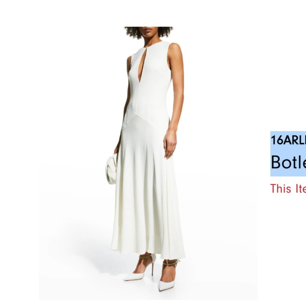 16ARLINGTON Botley Keyhole Cutout Gown